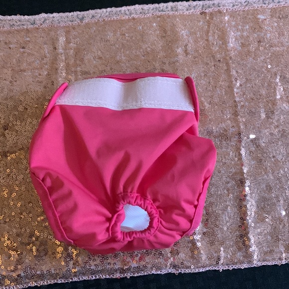 Teamoy Reusable Wrap Diapers for Male Dogs, Washable Puppy Belly Band Pink Small - Picture 8 of 12